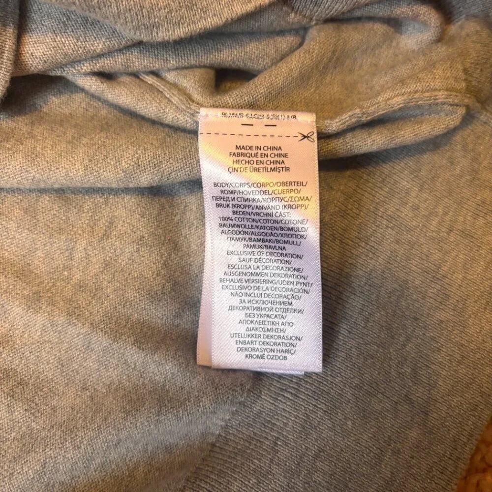 Polo Ralph Lauren Men's Pullover 100% Cotton V-Neck Sweater Grey Fit Size 3XLT